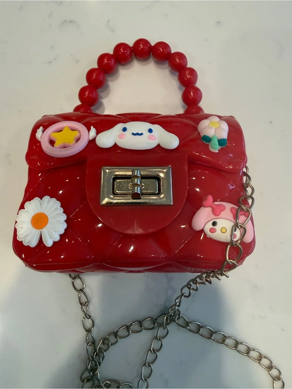 Kawaii Red Mini Purse Crossbody Cinnamoroll My Melody Charm Bag Y2K
